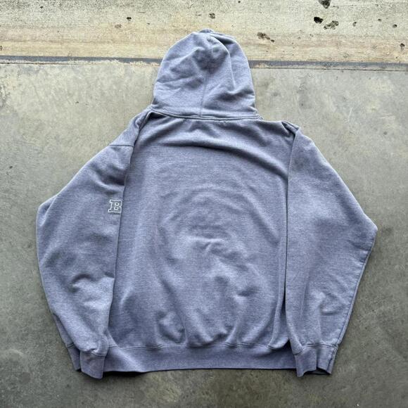 Vintage Illinois University grey hoodie size XL boxy cropped fit - Picture 4 of 6